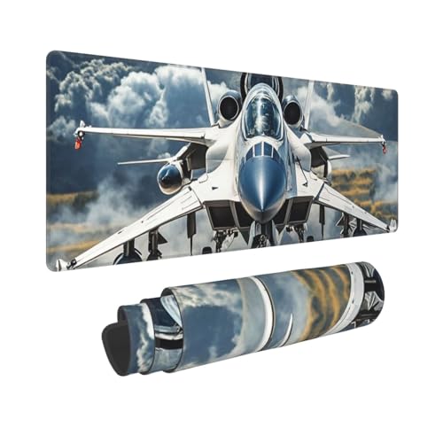 Großes Gaming-Mauspad, 30,5 x 80 cm, verlängertes XXL-Mauspad mit genähten Kanten, rutschfeste, lange Schreibtischunterlage, Flugzeug-Kampfflugzeug-Jets, Schreibtischunterlage für Tastatur, Zuhause Großes Gaming-Mauspad, 30,5 x 80 cm, verlängertes XXL-Mauspad mit genähten Kanten, rutschfeste, lange Schreibtischunterlage, Flugzeug-Kampfflugzeug-Jets, Schreibtischunterlage für Tastatur, Zuhause von GJHKSSVB