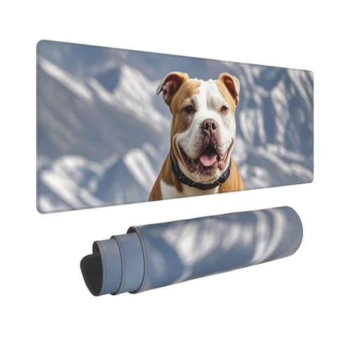 Großes Gaming-Mauspad, 30,5 x 80 cm, verlängertes XXL-Mauspad mit genähten Kanten, rutschfeste, lange Schreibtischunterlage, Pitbull-Hunde, Schreibtischunterlage für Tastatur, Zuhause, Büro, Gaming Großes Gaming-Mauspad, 30,5 x 80 cm, verlängertes XXL-Mauspad mit genähten Kanten, rutschfeste, lange Schreibtischunterlage, Pitbull-Hunde, Schreibtischunterlage für Tastatur, Zuhause, Büro, Gaming von GJHKSSVB
