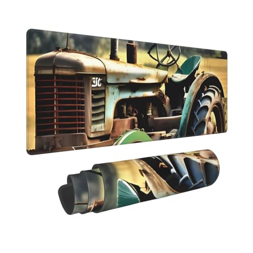 Großes Gaming-Mauspad, 30,5 x 80 cm, verlängertes XXL-Mauspad mit genähten Kanten, rutschfeste, lange Schreibtischunterlage, alter Traktor, Foto, Bauernhof, Schreibtischunterlage für Tastatur, Zuhause Großes Gaming-Mauspad, 30,5 x 80 cm, verlängertes XXL-Mauspad mit genähten Kanten, rutschfeste, lange Schreibtischunterlage, alter Traktor, Foto, Bauernhof, Schreibtischunterlage für Tastatur, Zuhause von GJHKSSVB