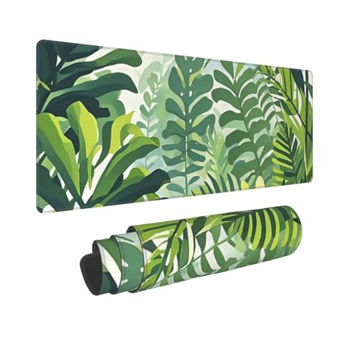 Großes Gaming-Mauspad, 30,5 x 80 cm, verlängertes XXL-Mauspad mit genähten Kanten, rutschfeste, lange Schreibtischunterlage, grüner Stil, Schreibtischunterlage für Tastatur, Zuhause, Büro, Gaming Großes Gaming-Mauspad, 30,5 x 80 cm, verlängertes XXL-Mauspad mit genähten Kanten, rutschfeste, lange Schreibtischunterlage, grüner Stil, Schreibtischunterlage für Tastatur, Zuhause, Büro, Gaming von GJHKSSVB