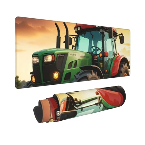 Großes Gaming-Mauspad, 30,5 x 80 cm, verlängertes XXL-Mauspad mit genähten Kanten, rutschfeste, lange Schreibtischunterlage mit Traktor-Motiv, Schreibtischunterlage für Tastatur, Zuhause, Büro, Gaming Großes Gaming-Mauspad, 30,5 x 80 cm, verlängertes XXL-Mauspad mit genähten Kanten, rutschfeste, lange Schreibtischunterlage mit Traktor-Motiv, Schreibtischunterlage für Tastatur, Zuhause, Büro, Gaming von GJHKSSVB