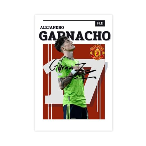 GJHTQLP Alejandro Garnacho Leinwandposter Schlafzimmer Dekor Landschaft Büro Zimmer Dekor Geschenk 30 x 45 cm von GJHTQLP