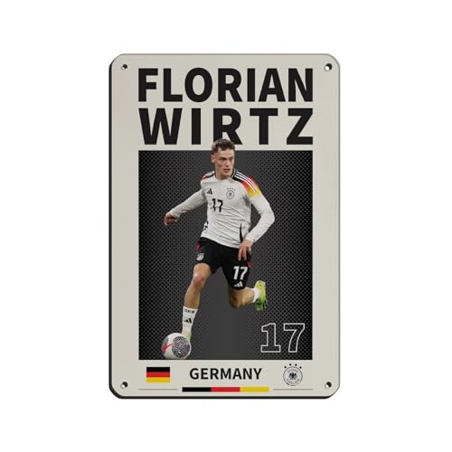 GJHTQLP Florian Wirtz Blechschild, Vintage-Blechschild, Metall, Pub, Club, Café, Bar, Zuhause, Wandkunst, Dekoration, Poster, Retro, 20 x 30 cm von GJHTQLP