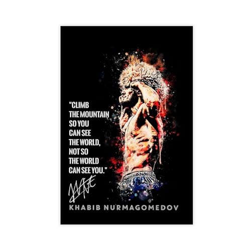 GJHTQLP Khabib Nurmagomedov Leinwand-Poster, Schlafzimmer-Dekoration, 30 x 45 cm GJHTQLP Khabib Nurmagomedov Leinwand-Poster, Schlafzimmer-Dekoration, 30 x 45 cm von GJHTQLP