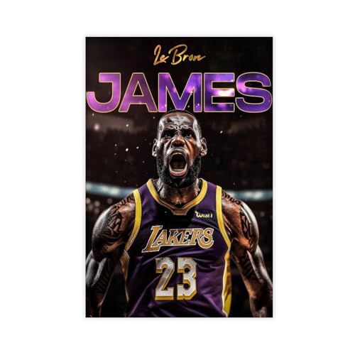 GJHTQLP LeBron Poster James Poster (2) Leinwandposter Schlafzimmer Dekor Landschaft Büro Zimmer Dekor Geschenk 60 x 90 cm von GJHTQLP