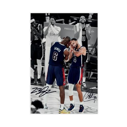 GJHTQLP LeBron Poster James Steph Curry, Poster, Leinwandposter, Wandkunst, Dekordruck, Bild Gemälde für Wohnzimmer, Schlafzimmer, Dekoration, 40 x 60 cm GJHTQLP LeBron Poster James Steph Curry, Poster, Leinwandposter, Wandkunst, Dekordruck, Bild Gemälde für Wohnzimmer, Schlafzimmer, Dekoration, 40 x 60 cm von GJHTQLP