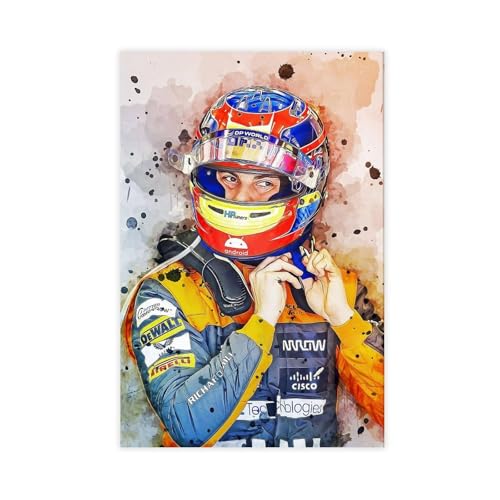 GJHTQLP Oscar Piastri 3 Leinwand-Poster, Schlafzimmer-Dekoration, 30 x 45 cm von GJHTQLP