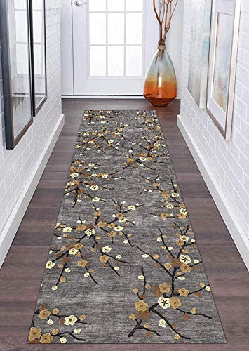 GJIF Läufer Teppich Flur rutschfest Modern, Korridor Teppich Für Küche Wohnzimmer Schlafzimmer, Breite 60cm / 80cm/ 90cm/ 100cm/ 120cm(Size:100x600cm) von GJIF