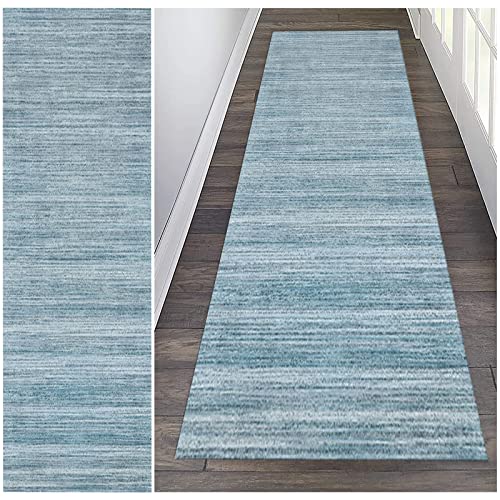 GJIF Teppich Läufer Flur rutschfest Abstrakt, 5mm Kurzflor Modern Korridor Teppichläufer Waschbar Schlafzimmer Wohnzimmer Küchenläufer Polyester Küchenbodenmatte(Size:60x250cm) von GJIF