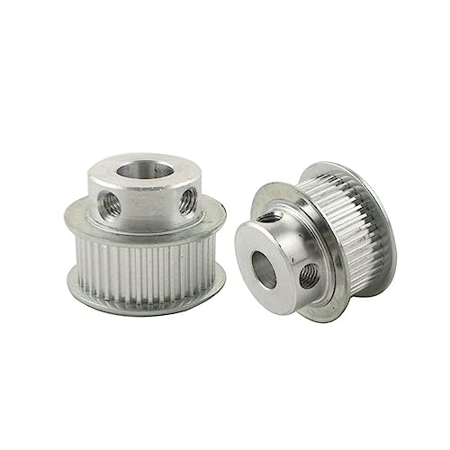 2 Stück MXL 40T Zahnriemenscheiben, Bohrung 5/6/6,35/7/8/10/12/15 mm, Breite 11 mm, Synchronscheiben aus Aluminiumlegierung (Nr. 5249)(6.35mm) von GJLRZGMY