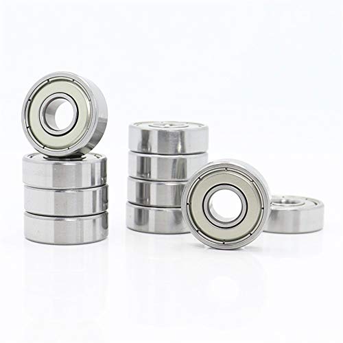For Desktop-3D-Drucker, Speziallager 608ZZ ABEC5, 8 x 22 x 7 mm, Stummschaltgeschwindigkeit, Miniatur-Kugellager ZZ809 for Reprap Prusa i3-Teile, 10 Stück (Nr. 4980) von GJLRZGMY