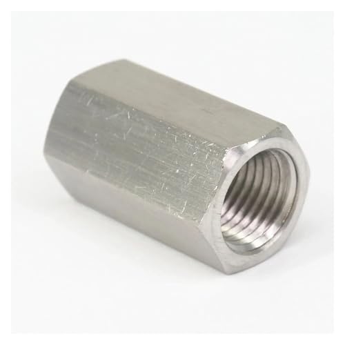 1/4" NPT Female Coulping 304 Stainless Steel Hex Rod Coupler Pipe Fitting Connector Water Gas Oil 600 Bar von GJQMIPRKD