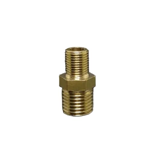 1/8" male Turn 1/4" Male Reducer Brass Pipe Fitting Connector Coupling Adapter von GJQMIPRKD