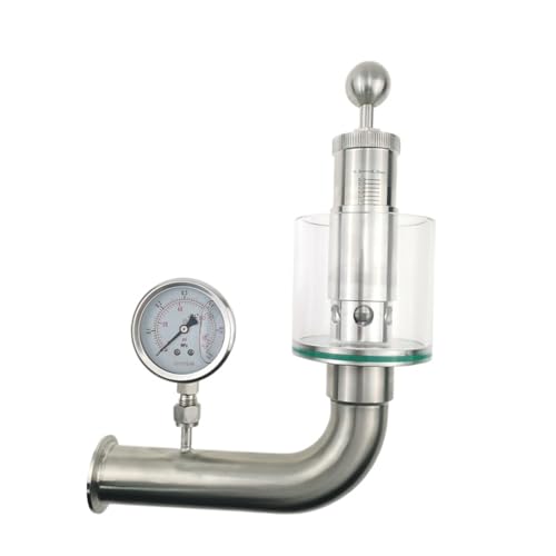 1.5'' Tri Clamp Spunding Valve with Pressure Guage Pressure Valve With Pressure Gauge Fermenter Air Release Bung von GJQMIPRKD