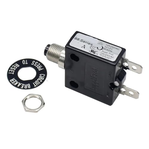 1pcs 98 series 6A push button reset overload protector automatic reset circuit breaker switch von GJQMIPRKD