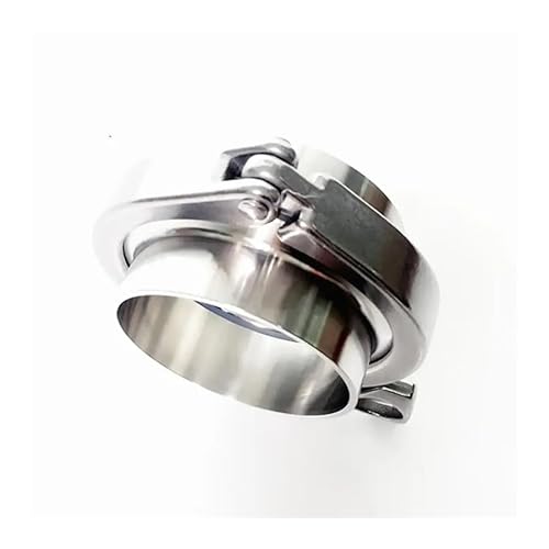 2.5" Tri Clamp x 63mm Pipe OD Stainless 2 PCS SS304 Weld Ferrules + 1 PC SS304 Clamp + 1 PC Silicon Gasket von GJQMIPRKD