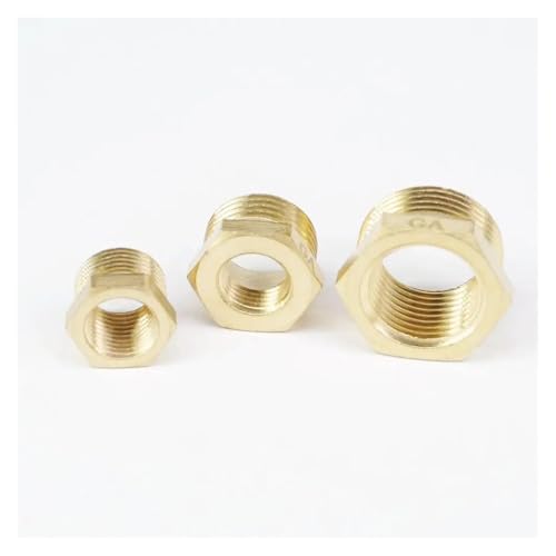 2pc 3/8" BSP Female -M22x1.5 Male Brass Reducer Reducing Adapter Fitting Gas Water Fuel Pressure Gauge von GJQMIPRKD