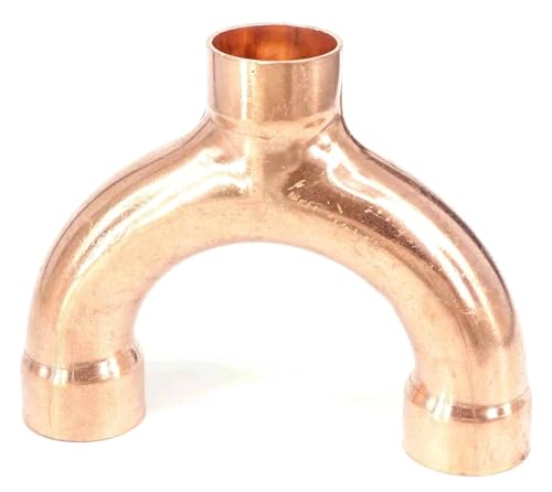42x1.9x135mm Copper End Feed Equal Y 3 Ways Welding Pipe Adapter Fitting Air Conditioner Refrigeration Gas Water Oil von GJQMIPRKD