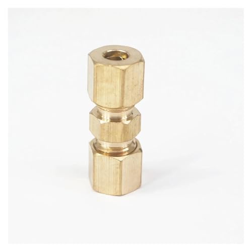 Fit 3/16" Tube OD Straight Compression Union Brass Pipe Fitting Connector von GJQMIPRKD