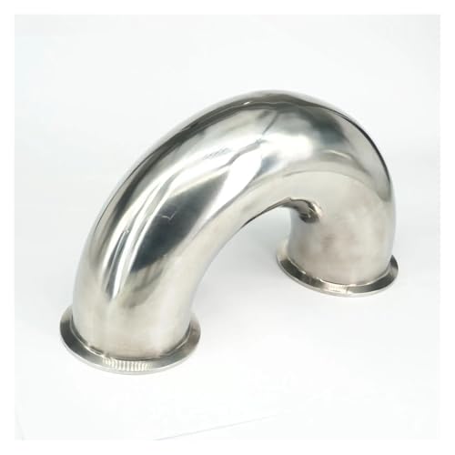 Fit Tube O.D 76mm Ferrule OD 91mm 304 Stainless Steel Ferrule 180 Degree Bend Elbow Pipe Fitting For Homebrew von GJQMIPRKD