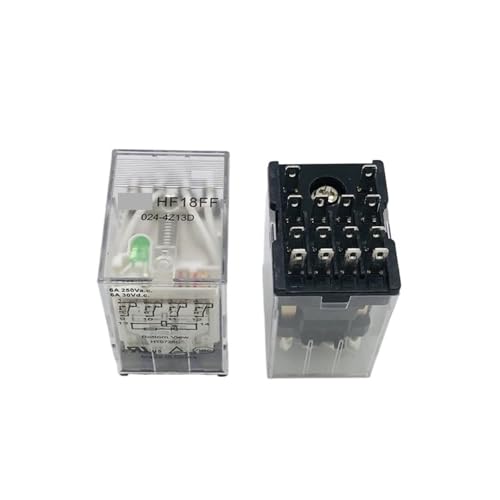 Hf18ff-024-4z13d Four switch 14-pin 6A250VAC plug-in relay with lamp 24V von GJQMIPRKD