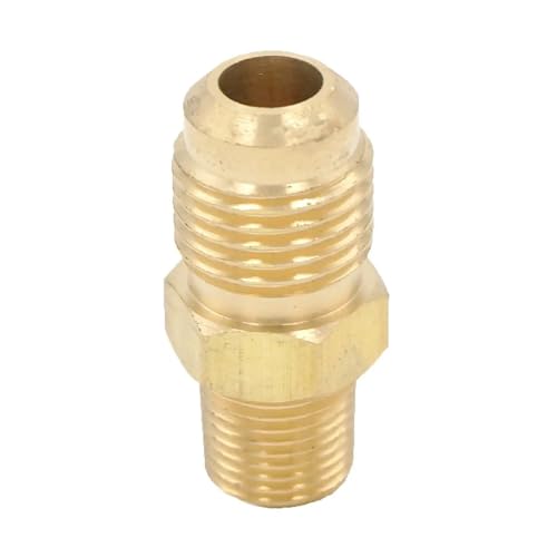SAE Thread 1/2"-20 UNF Fit Tube OD 5/16" -1/8" NPT Male Brass SAE 45 Degree Pipe Fitting Adapters 1000PSI von GJQMIPRKD