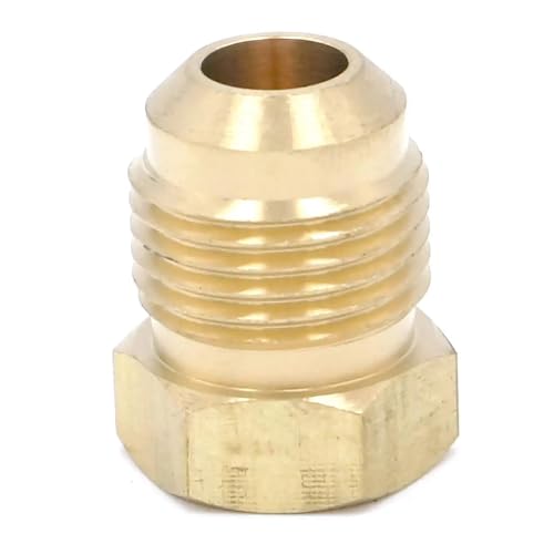 SAE Thread 5/8"-18 UNF Fit Tube OD 3/8" End Brass SAE 45 Degree Pipe Fitting Adapter von GJQMIPRKD