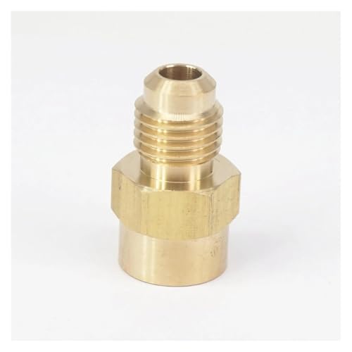 SAE Thread 7/16"-20 UNF Fit Tube OD 1/4" -1/8" NPT Female Brass SAE 45 Degree Pipe Fitting Adapters 1000 PSI von GJQMIPRKD
