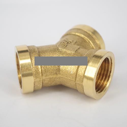 Y 3 Ways Brass Pipe fitting Connector 1/2" Equal Female Thread For Water Pipe von GJQMIPRKD