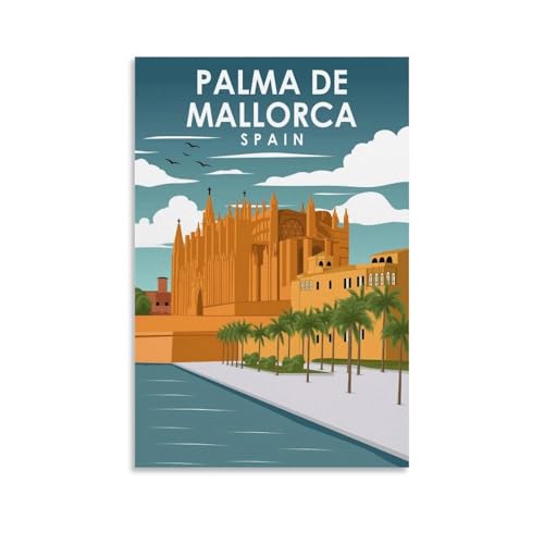 GJrjdb Vintage-Poster, Motiv: Palma de Mallorca, Spanien, 30 x 45 cm GJrjdb Vintage-Poster, Motiv: Palma de Mallorca, Spanien, 30 x 45 cm von GJrjdb