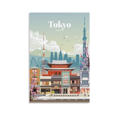 GJrjdb Vintage Travel Tokyo Japan Poster, 20 x 30 cm GJrjdb Vintage Travel Tokyo Japan Poster, 20 x 30 cm von GJrjdb