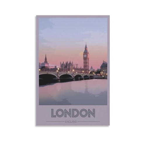 GJrjdb Vitger Travel London Poster, Leinwandkunst, Wanddekoration, Schlafzimmer, Büro, Poster, Drucke, Wandkunst, Paitings, rustikale Heimdekoration für Wohnzimmer, 30 x 45 cm GJrjdb Vitger Travel London Poster, Leinwandkunst, Wanddekoration, Schlafzimmer, Büro, Poster, Drucke, Wandkunst, Paitings, rustikale Heimdekoration für Wohnzimmer, 30 x 45 cm von GJrjdb