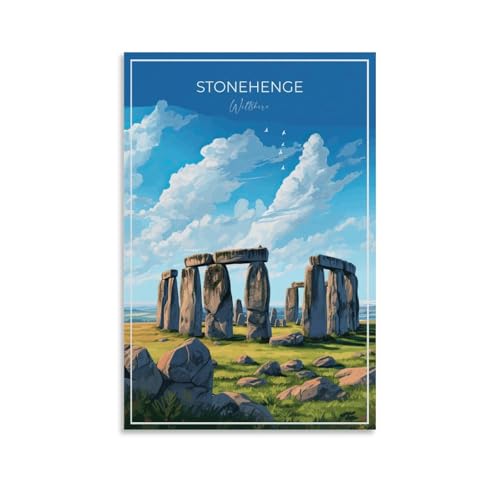 GJrjdb Vitger Travel Stonehenge-Poster, Leinwand-Kunst, Wanddekoration, Schlafzimmer, Büro, Poster, Drucke, Wandkunst, Paitings, rustikale Heimdekoration für Wohnzimmer, 30 x 45 cm GJrjdb Vitger Travel Stonehenge-Poster, Leinwand-Kunst, Wanddekoration, Schlafzimmer, Büro, Poster, Drucke, Wandkunst, Paitings, rustikale Heimdekoration für Wohnzimmer, 30 x 45 cm von GJrjdb