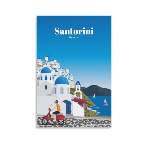 Vintage-Poster, Motiv: Santorin, Griechenland, 60 x 90 cm Vintage-Poster, Motiv: Santorin, Griechenland, 60 x 90 cm von GJrjdb
