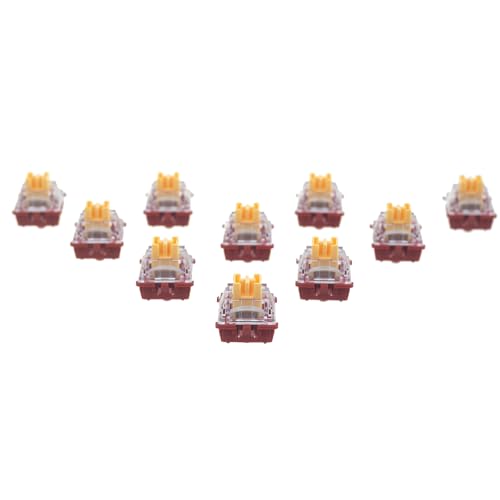 GK GAMAKAY Linear Silent-Schalter mit LED Diffuser für Mechanischer Tastatur, 5 Pin Pre-lubed Switches MX Tastenschalter für Gaming Keyboard DIY Kit (Phoenix V2 Switch-70Pcs) von GK GAMAKAY