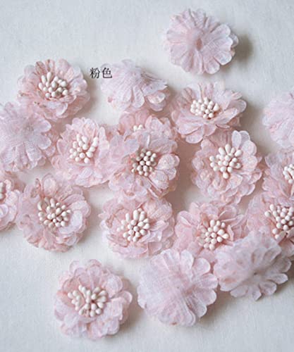 10 STÜCKE Mini 3D Spitze Stoff Blume Kinderkleidung Von Hand Blume Material Ornament Baby Haarschmuck Hochzeitskleid RS2970-Pink 10 STÜCKE Mini 3D Spitze Stoff Blume Kinderkleidung Von Hand Blume Material Ornament Baby Haarschmuck Hochzeitskleid RS2970-Pink von GKANDI