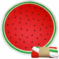 Personalierbare Round Beach Handtücher - Hamburger/Donut Wassermelone Zitrone Ideal Für Sommer-Selfies von GKBoutiqueUS