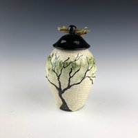 Katze Hund Haustier Baum Des Lebens Urnen Kremation Erinnerung Für Esche - Erinnerungsglas von GKClayworks