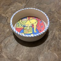 Matisse Katze Hund Tierfutter Wassernapf Handbemalt | Küchendeko Geschenk Für Tierbesitzer von GKClayworks