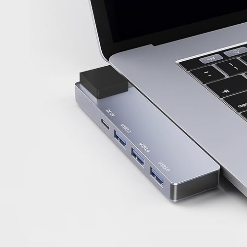 5-in-1 USB Hub with 65W Power Delivery, 3 USB3.0,1Gbps Ethernet, USB Ports for MacBook Air, iPad Pro, XPS, and More von GKEAPZA