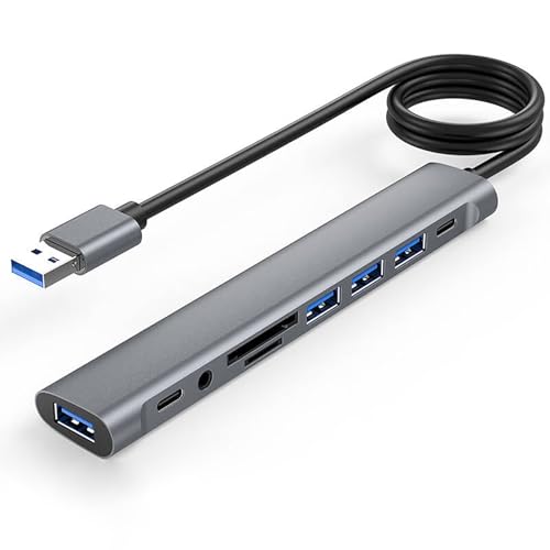 USB-C-Hub, USB-C-Hub mit 3 x USB-C3.0, 5 Gbit/s Daten von GKEAPZA