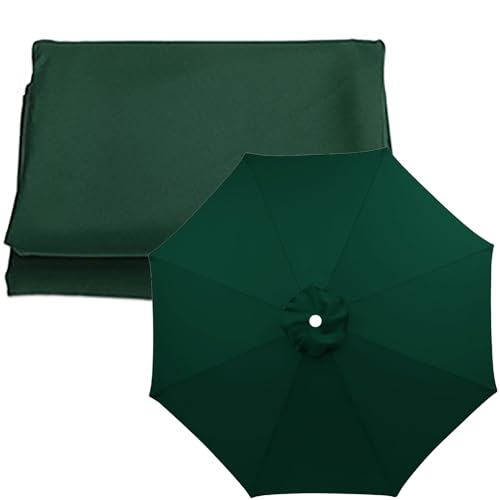 2.0M 2.7M 3.0M + 6 Arme/8 Arme Regenschirm Ersatz Sonnenschirm Baldachin Sonnenschirm Ersatzbezug Stoffbezug Für Gartenschirm Sonnenschirm Ersatz Stoffbezug(Color:Dark Green,Size:270cm/6 ribs) von GKGLHSJ
