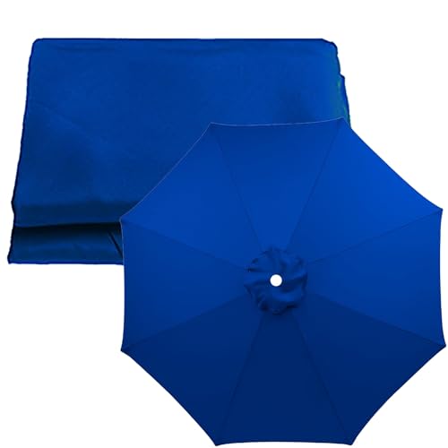 2.0M 2.7M 3.0M + 6 Arme/8 Arme Regenschirm Ersatz Sonnenschirm Baldachin Sonnenschirm Ersatzbezug Stoffbezug Für Gartenschirm Sonnenschirm Ersatz Stoffbezug(Color:Treasure Blue,Size:270cm/6 ribs) von GKGLHSJ