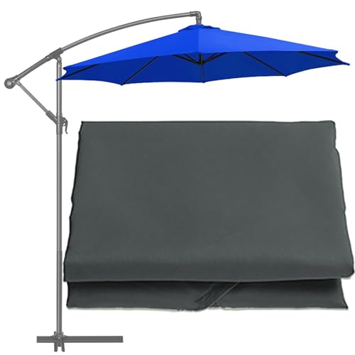 GKGLHSJ Sonnenschirm Ersatzbezug 200cm/270cm/300cm 6 Rippen Garten Sonnenschirm Abdeckung, Regenschirm Ersatztuch (nur Dach)(Color:Gray,Size:200cm/6 Ribs) von GKGLHSJ