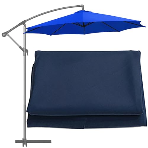 GKGLHSJ Sonnenschirm Ersatzbezug 200cm/270cm/300cm 6 Rippen Garten Sonnenschirm Abdeckung, Regenschirm Ersatztuch (nur Dach)(Color:Navy,Size:270cm/6 Ribs) von GKGLHSJ