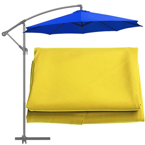 GKGLHSJ Sonnenschirm Ersatzbezug 200cm/270cm/300cm 6 Rippen Garten Sonnenschirm Abdeckung, Regenschirm Ersatztuch (nur Dach)(Color:Yellow,Size:300cm/6 Ribs) von GKGLHSJ