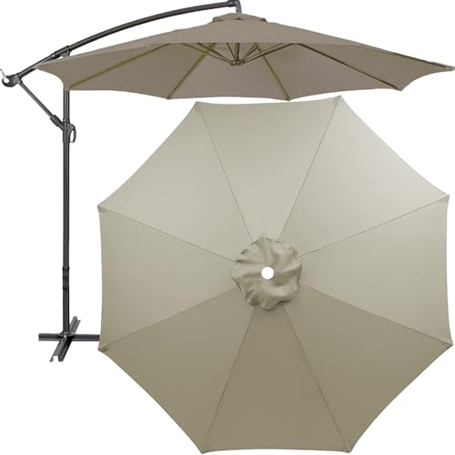 Sonnenschirmabdeckung Regenschirm Ersatz-Überdachung, Ersatz-Schirmdach, Ersatz-Sonnenschirmtuch Für 270cm-8 Arme 300cm-8 Arme (nur Dachdach)(Color:Topaz,Size:270cm/8 ribs) von GKGLHSJ