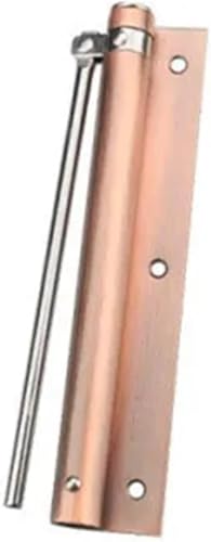 GKIRQVPE ，Ipager, nägel mit metallplatten， Einstellbare Edelstahl Feder Scharnier Montiert Automatische Tür Näher Multicolor(Red Bronze) von GKIRQVPE