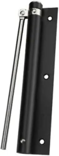 GKIRQVPE ，Ipager, nägel mit metallplatten， Einstellbare Edelstahl Feder Scharnier Montiert Automatische Tür Näher Multicolor(Svart) von GKIRQVPE