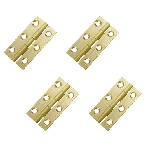 GKIRQVPE ，Ipager, nägel mit metallplatten， Messing-Schrankscharnier mit Befestigungsschrauben, mehrere Größen, 4er-Pack(2.5") von GKIRQVPE